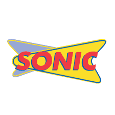 image of sonic fast food restaurant logo for branding with bright colors